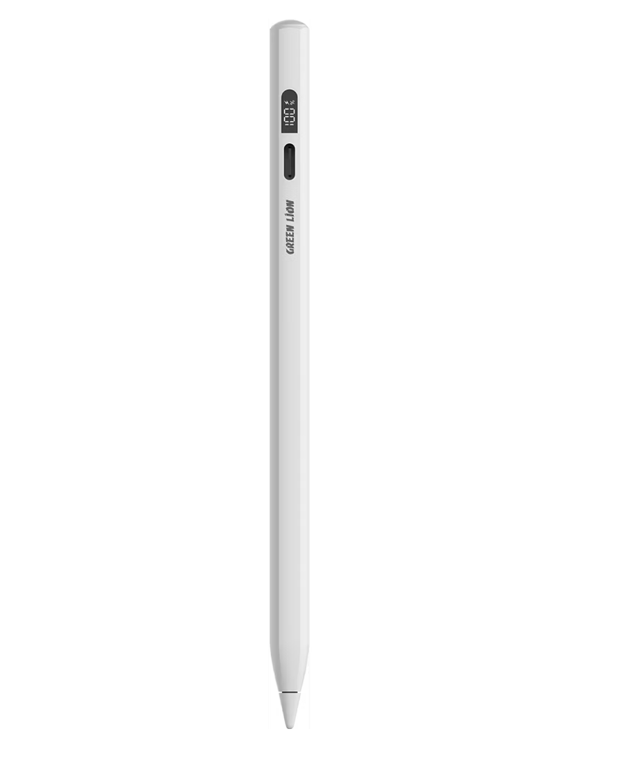 قلم Green Lion الرقمي المصمم لجهاز iPad (GL-PEN4) باللون الأبيض