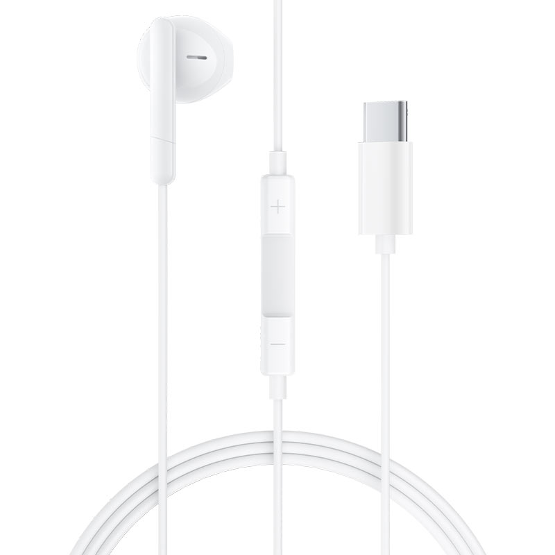 سماعة أذن سلكية أحادية الأذن AceFast USB-C (L9) باللون الأبيض