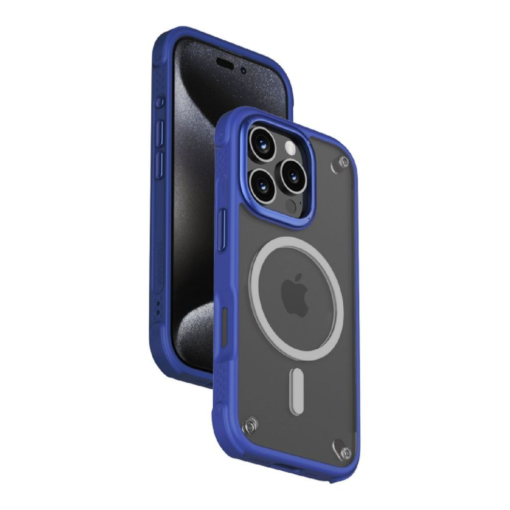كفر  Momax Air المغناطيسي للحماية لهاتف iPhone 16 Pro Max - أزرق