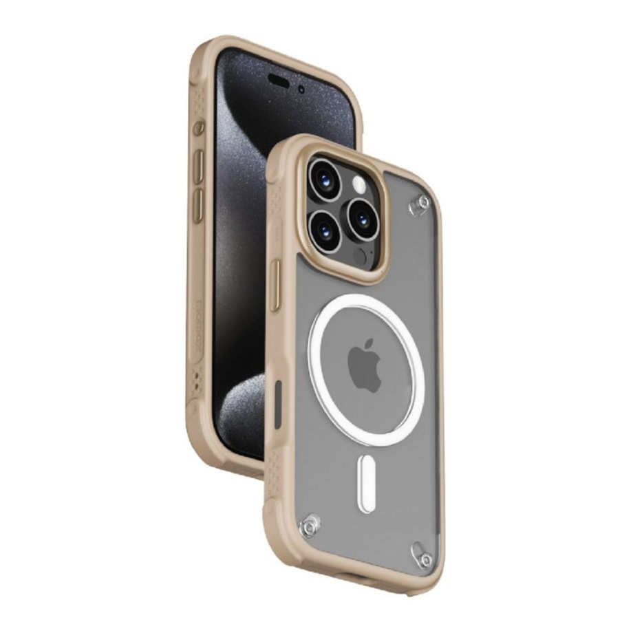 كفر Momax Air المغناطيسي للحماية لهاتف iPhone 16 Pro Max - ذهبي وردي
