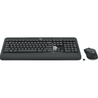 طقم كيبورد وماوس لاسلكي Logitech MK540 Advanced (إنجليزي) – أسود