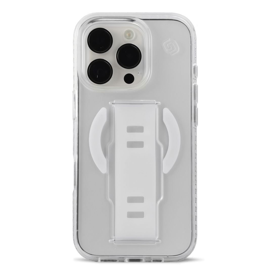 كفر  Grip2U Boost مع حامل لجهاز آيفون 16 برو ماكس – شفاف