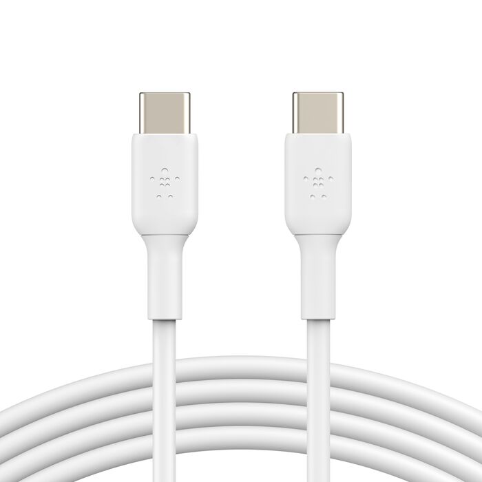 كابل بيلكين بوست تشارج USB-C إلى USB-C بطول 1 متر (CAB003) أبيض