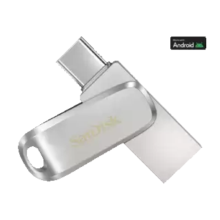 فلاش ميموريSanDisk Ultra Dual  بحجم 256 جيجا بمنفذين Usb و Type C