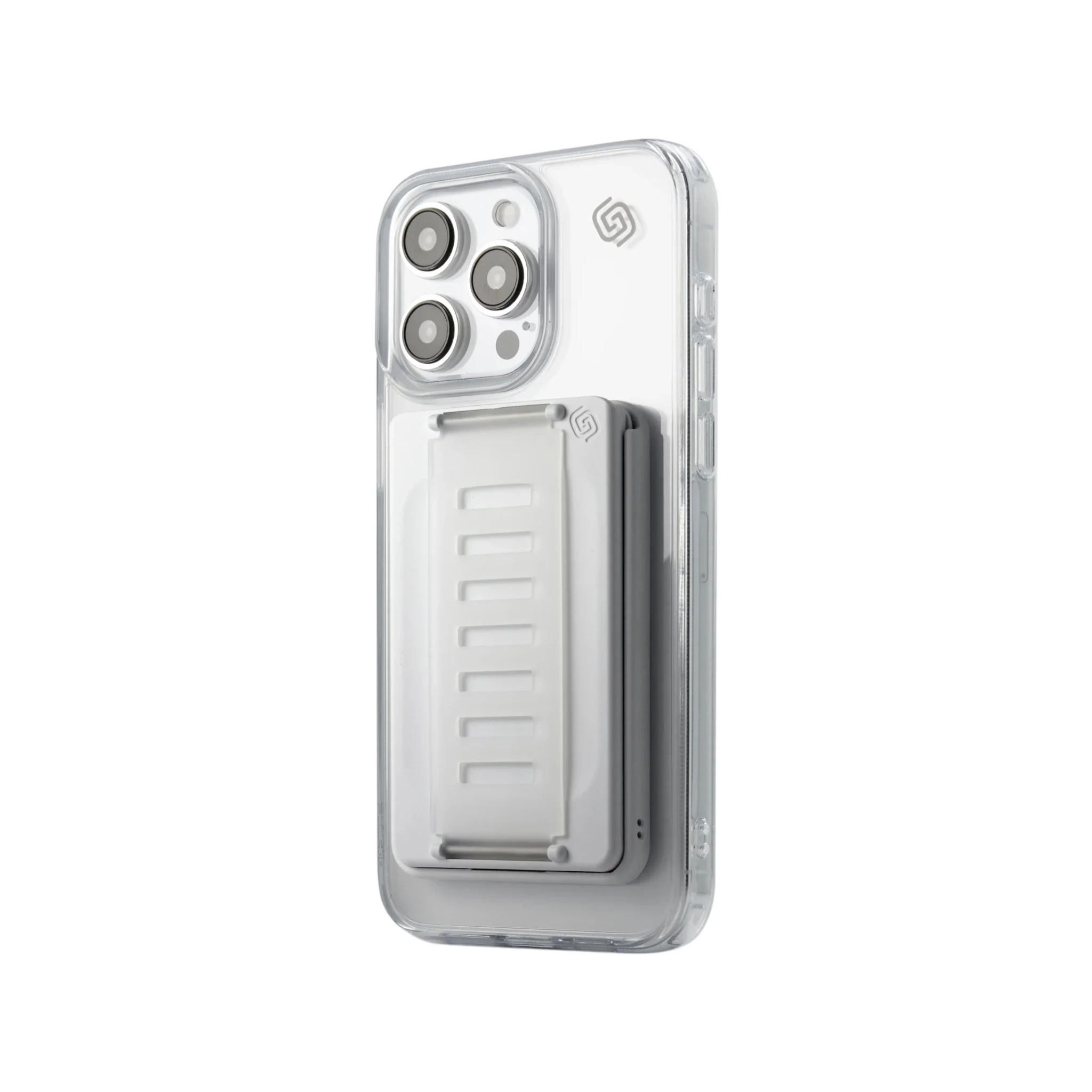 ملحق المقبض والمحفظة Grip2U MagSafe - باللون الأبيض