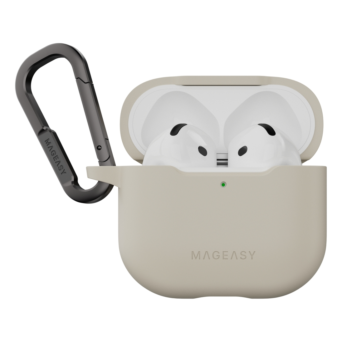 كفر Airpods من MagEasy Skin لجهاز Apple AirPods Pro 4 - أبيض نجمي