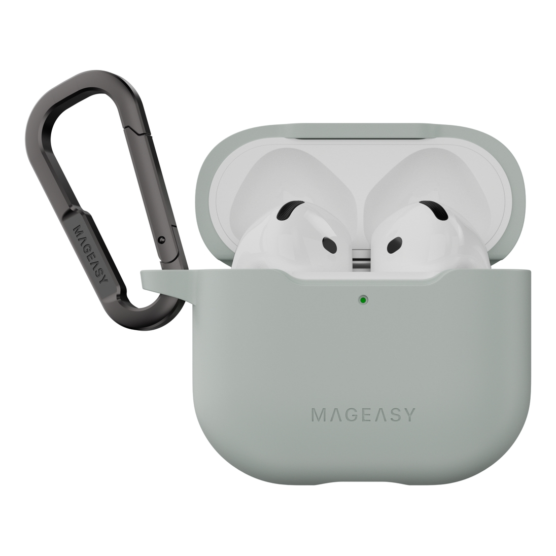 كفر  Airpods من MagEasy Skin لسماعات Apple AirPods Pro 4 - رمادي ميراج