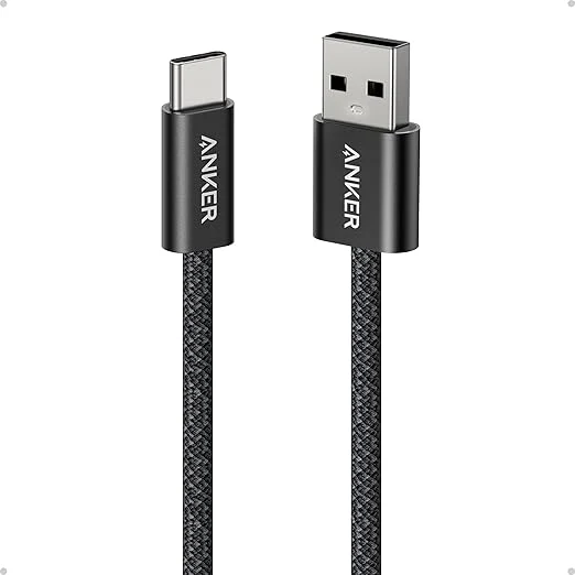 كيبل Anker Zolo USB-A إلى USB-C نايلون بطول 6متر