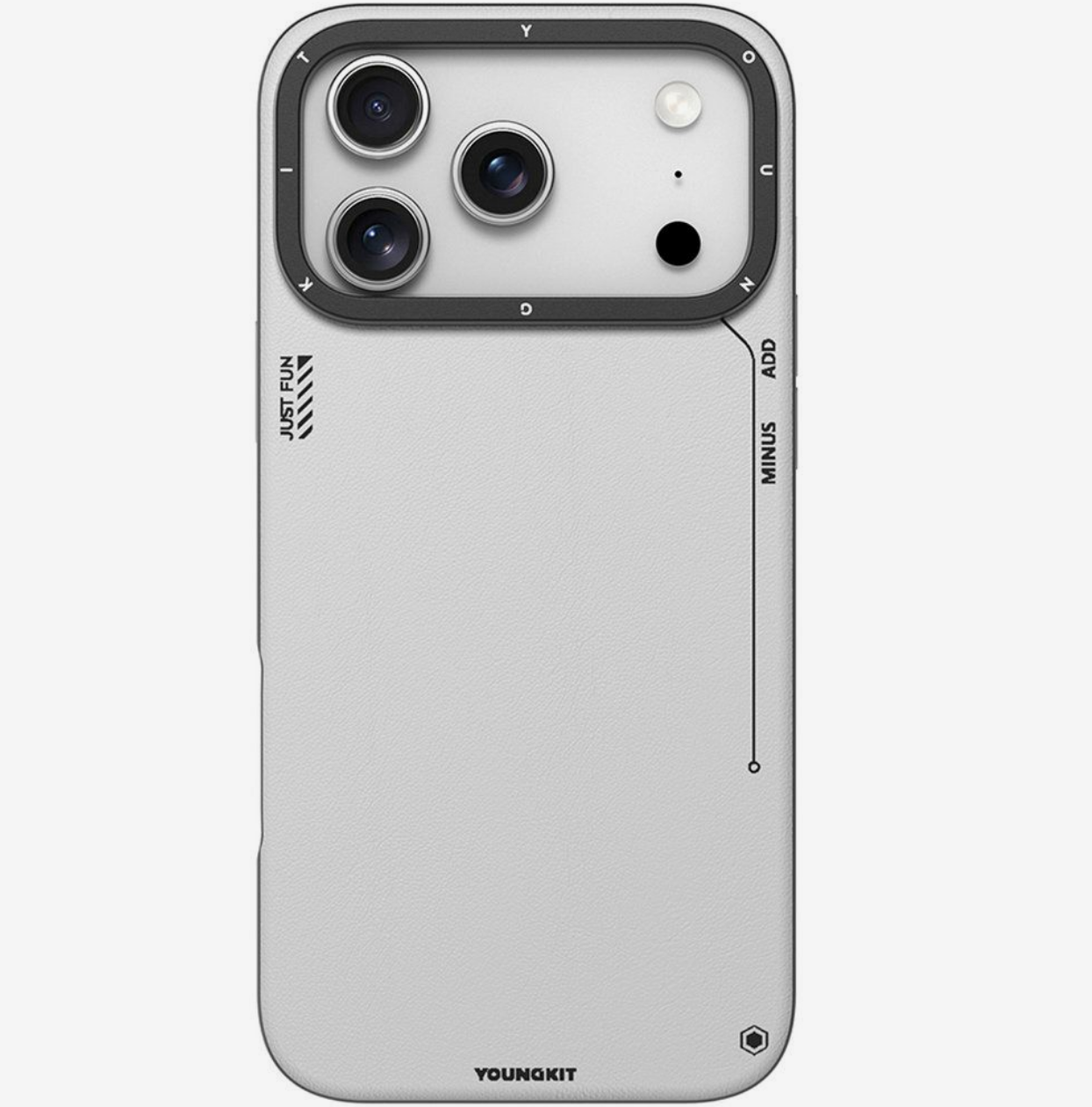 كفر YoungKit Technology الأنيق لهاتف iPhone 17 Pro - فضي