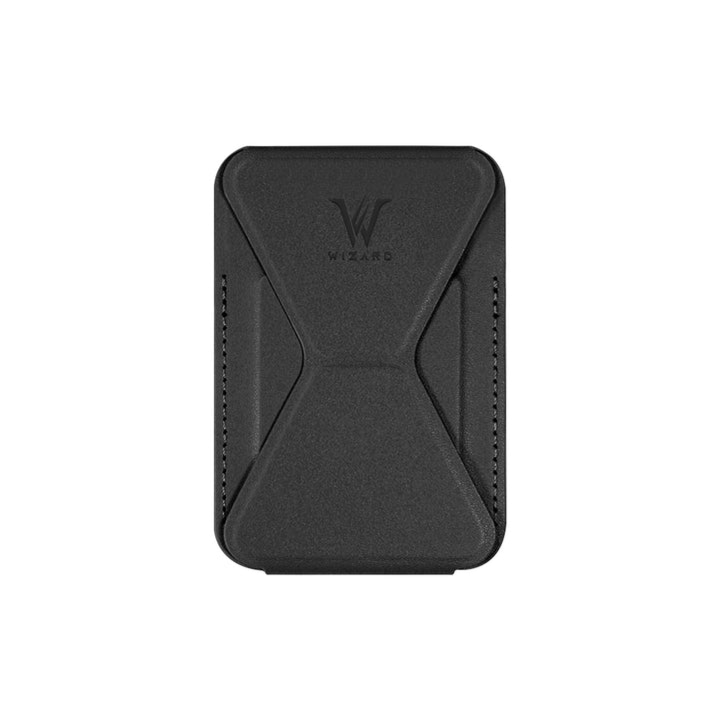 حامل وستاند ومحفظة للجوال MagSafe من Wizard - أسود