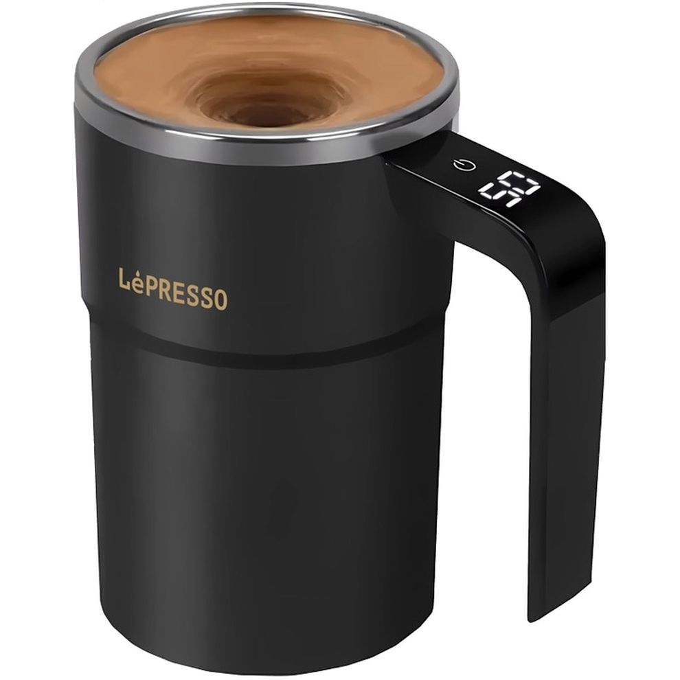 مج LePresso Stirmagic ذاتي التحريك 380 مل (LP018) أسود
