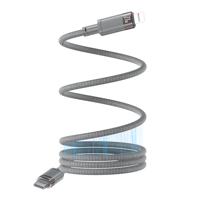 كابل ييسيدو USB-C إلى Lightning المغناطيسي بطول 1 متر (CA172L) أسود