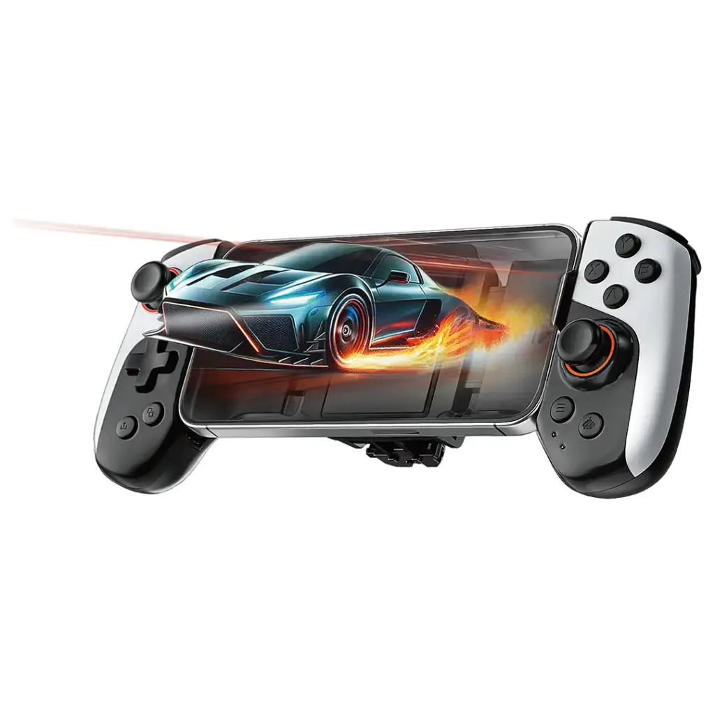 وحدة تحكم ألعاب Porodo Gaming Chillcore للتبريد مع خاصية تعيين الماكرو والاهتزاز -أسود