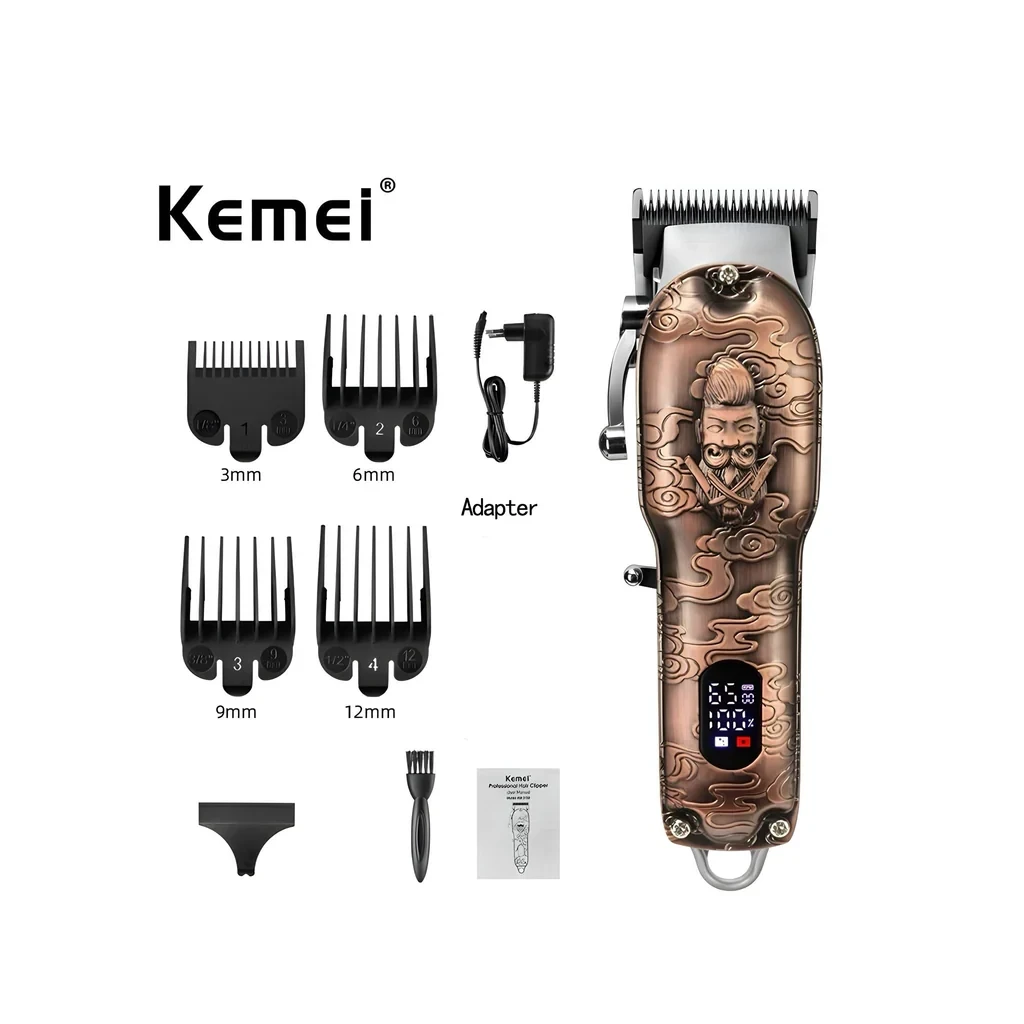 ماكينة حلاقة الشعر من Kemei وشاشة رقمية