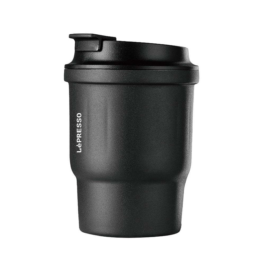 كوب LePresso Thermo Brew معزول / 450 مل / يحافظ على المشروبات ساخنة وباردة - أسود