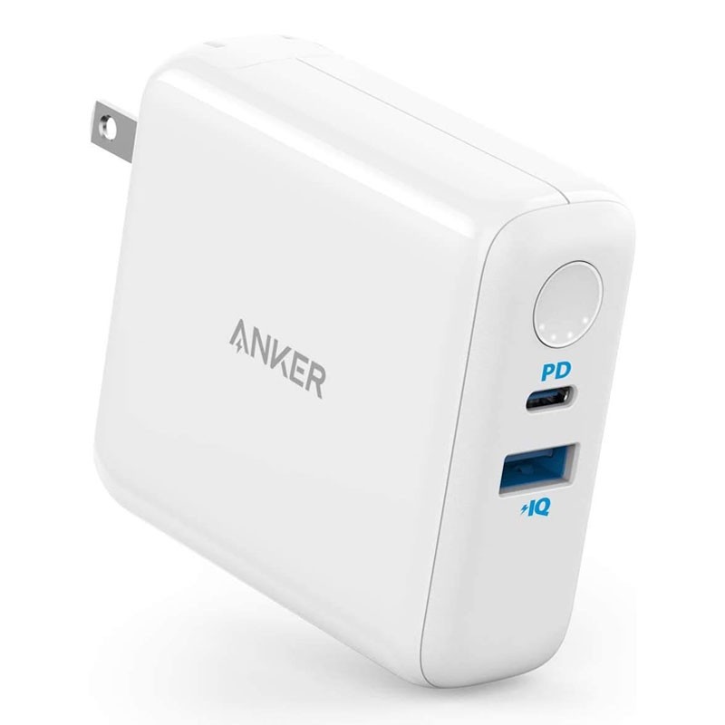 شاحن متنقل + شاحن جداري بسعة 5000 مللي امبير من Anker