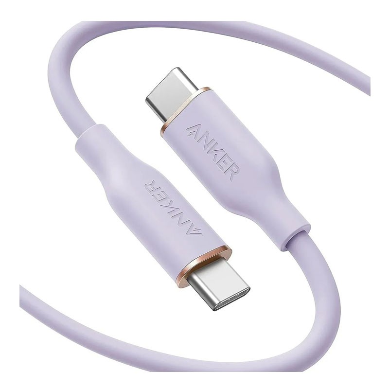كابل شحن Type-C إلى Type-C PowerLine III Flow بقوة 100W بطول 6 قدم من Anker