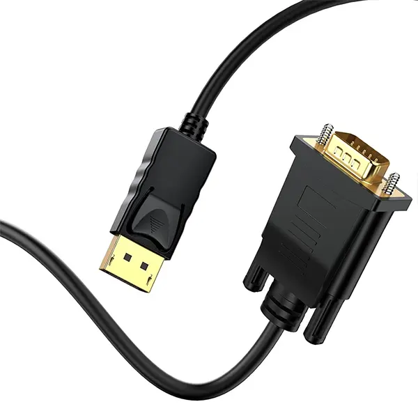 كابل Display Port الى VGA بطول 1.5 متر - أسود