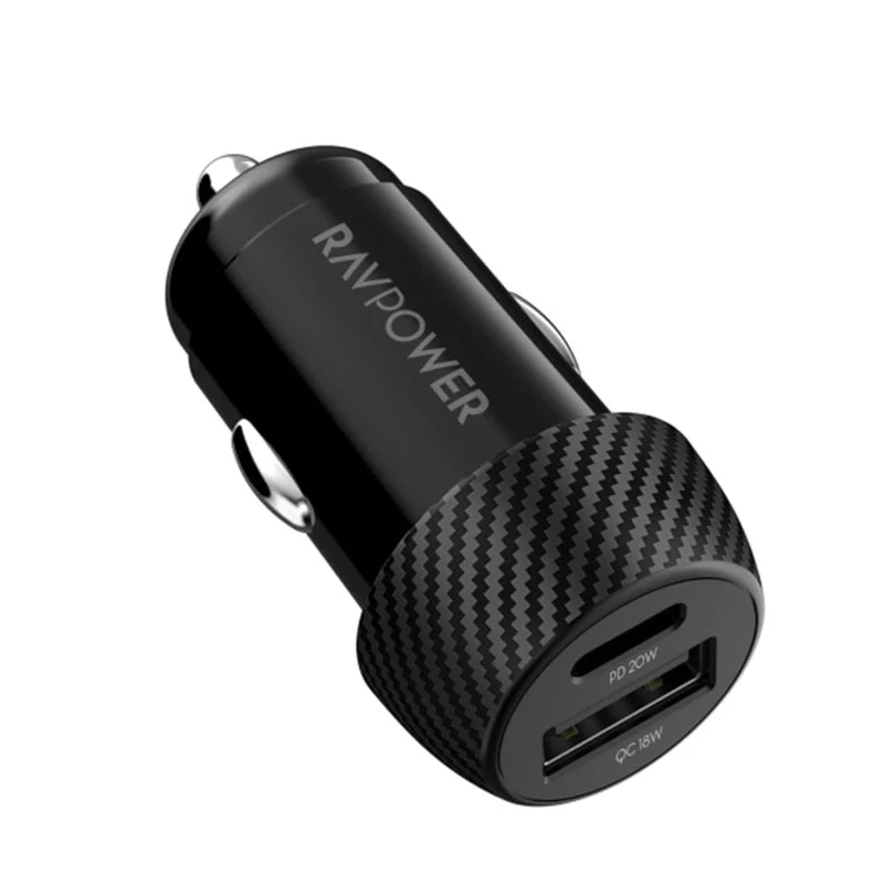 شاحن سيارة Ravpower USA PD Pioneer 20W بمنفذين