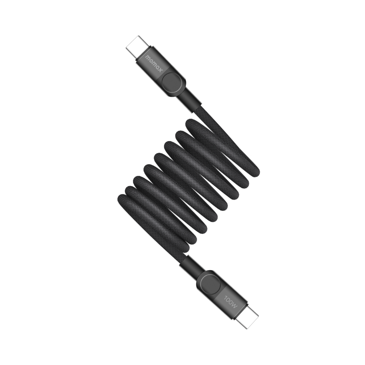 كابل ماج لينك من موماكس بقوة 100 واط USB-C إلى USB-C بطول 1 متر - أسود