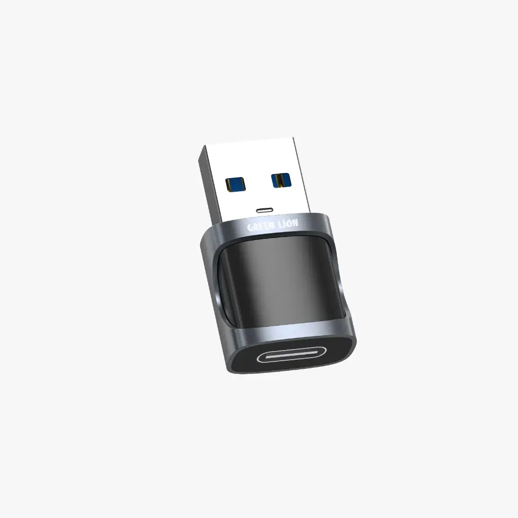وصلة OTG من USB-C إلى USB-A  من Green Lion - أسود