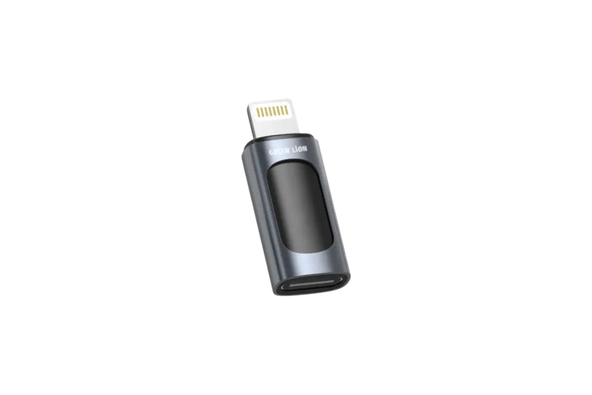 وصله OTG من USB-C إلى Lightning  من Green Lion - أسود
