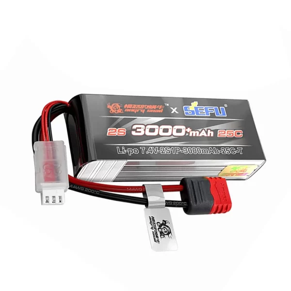بطارية MJX R/C 2S (25C) 7.4V 3000+mAh Li-po لـ MJX 14209 و14210
