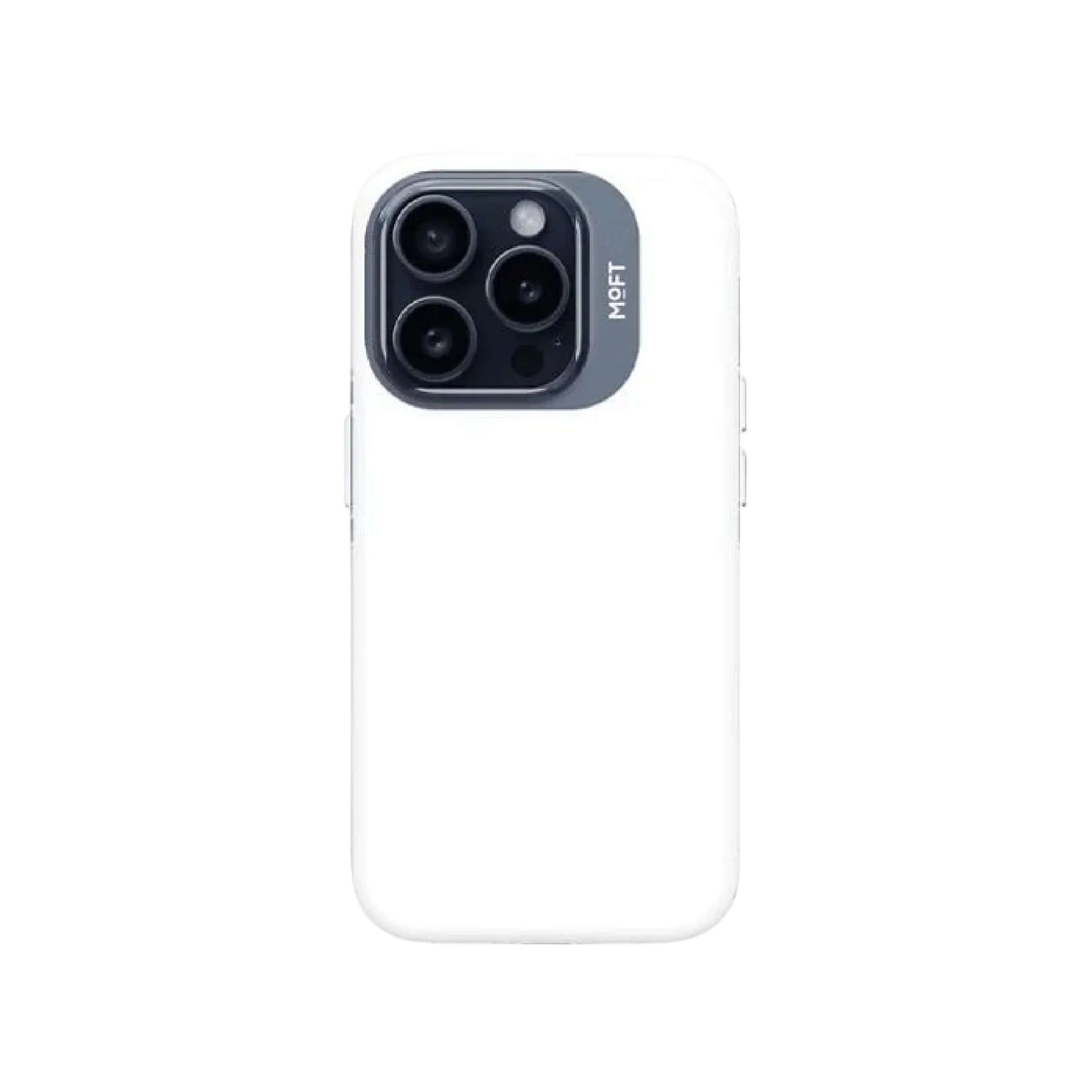 كفر MOFT Snap للهاتف يدعم تقنية Magsafe لهاتف iPhone 15 Pro Max - أبيض شفاف