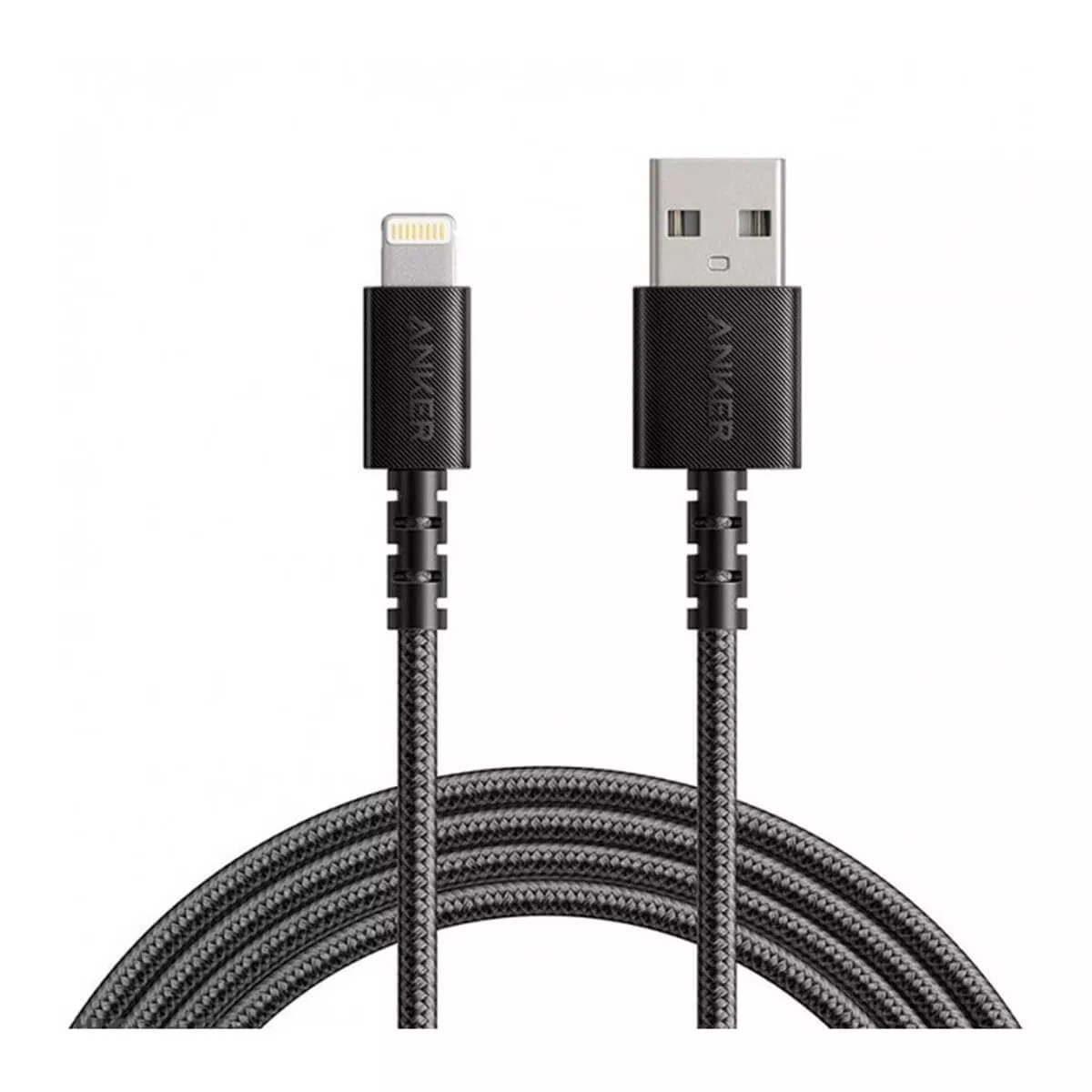 كابل انكر باور لاين USB-A الى Lightning بطول 1 متر - أسود