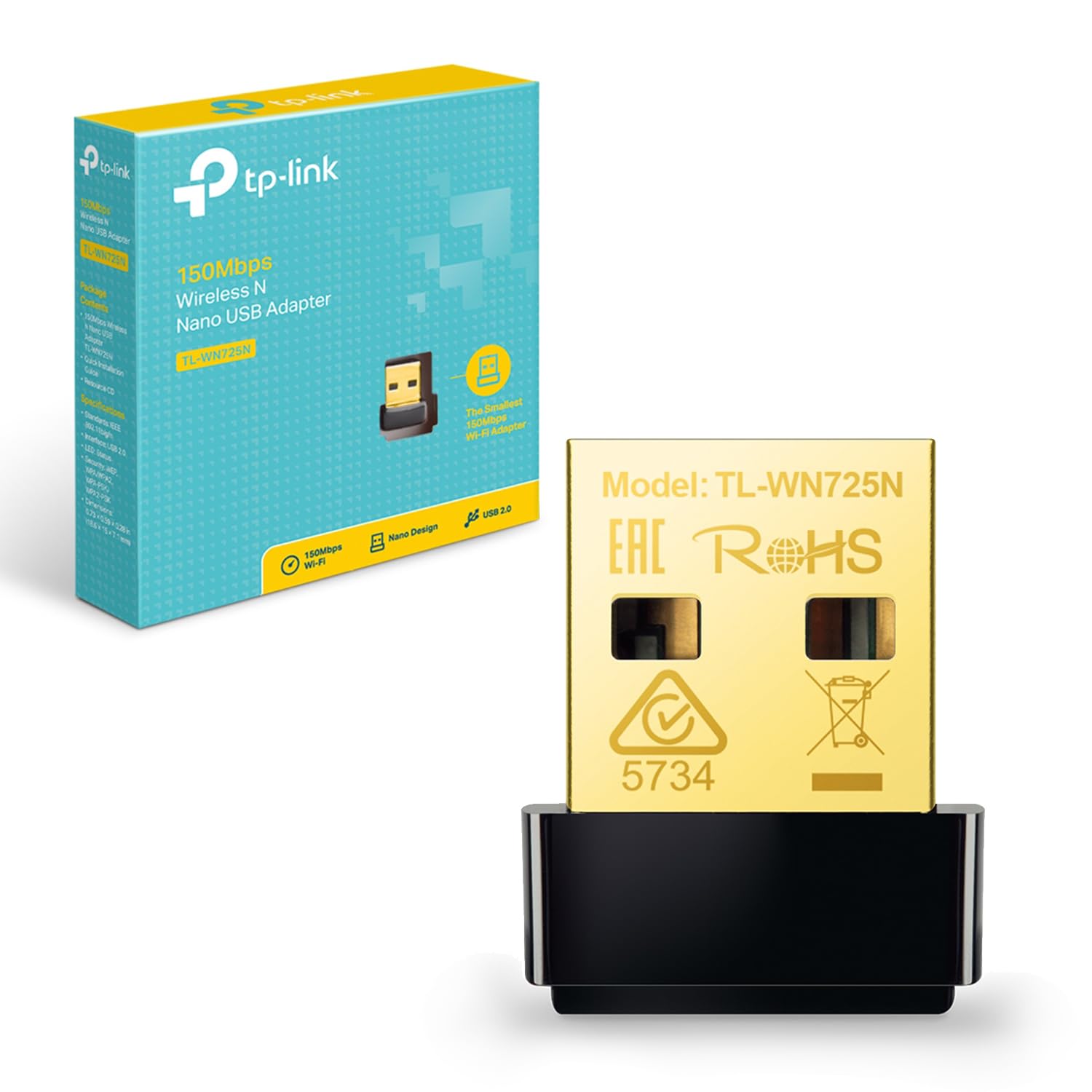 محول USB لاسلكي صغير بسرعة 150 ميجابت في الثانية من TP-LINK