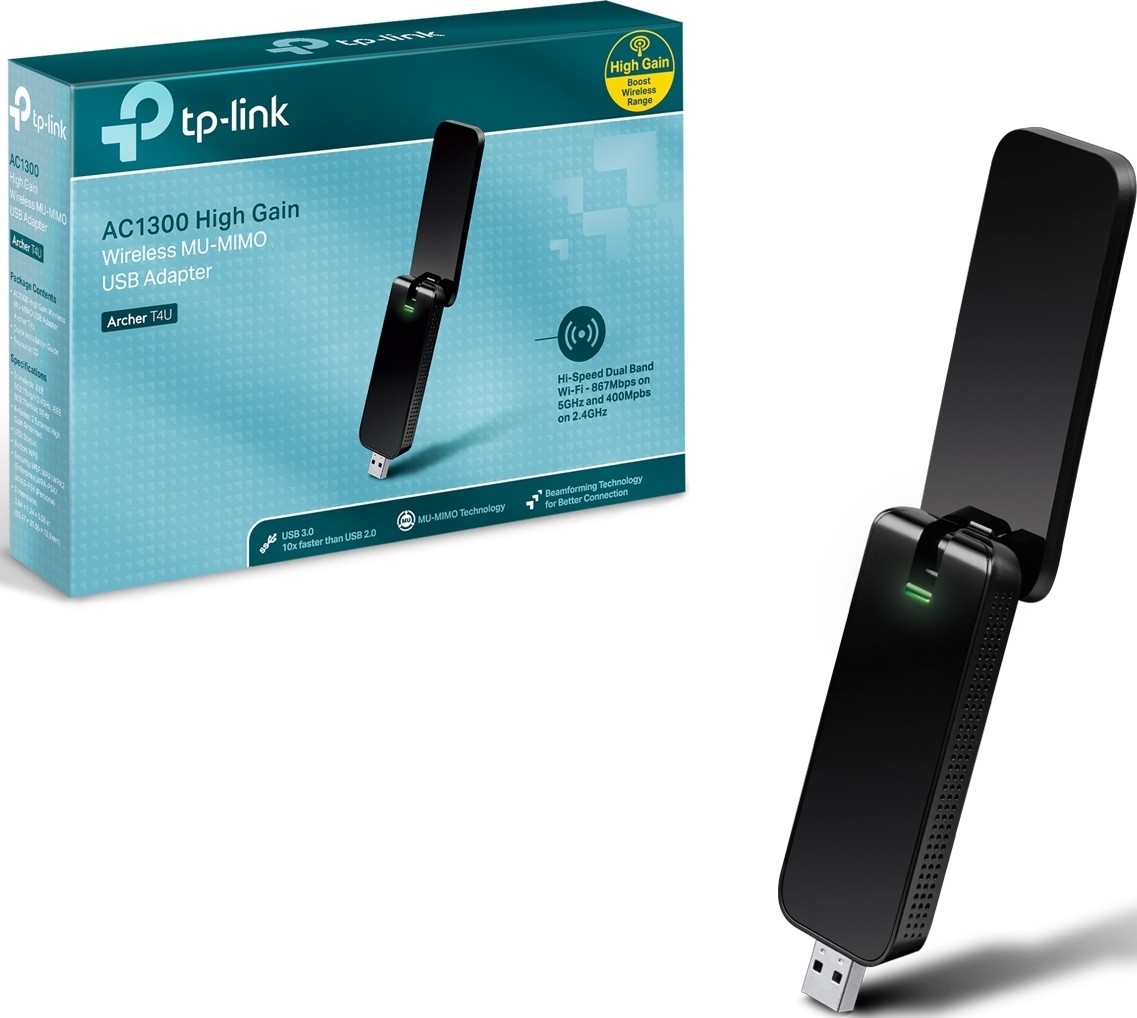 موزع شبكة انترنت USB ثنائي النطاق لاسلكي AC1300 من TP-LINK