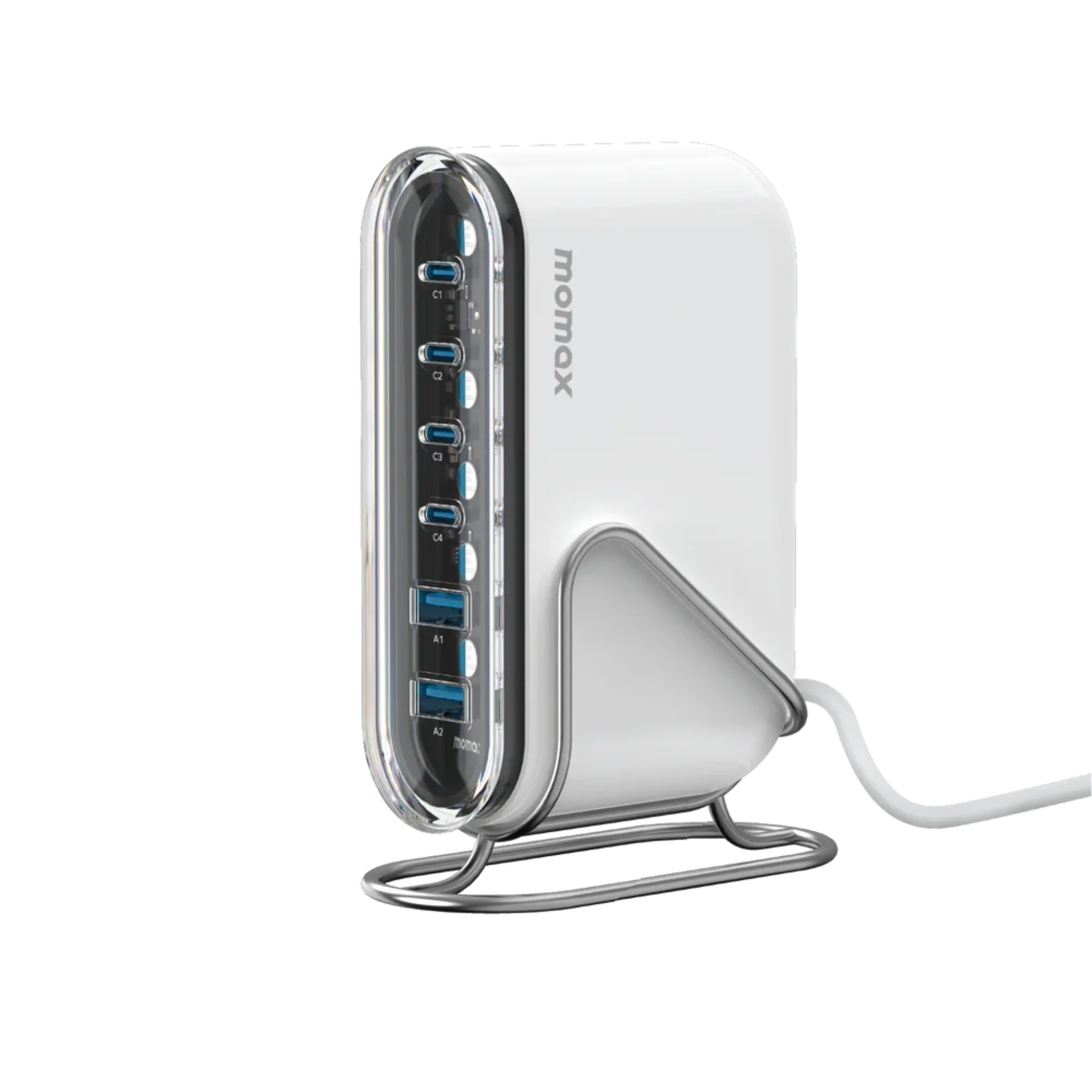 شاحن مكتبي 6 منافذ Momax Charge Flow  بتقنية GaN بقدرة 120 واط