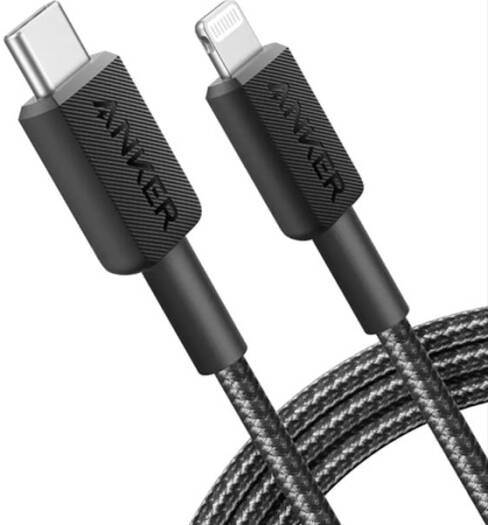 كابل أنكر USB-C إلى Lightning بطول 1 متر - أسود