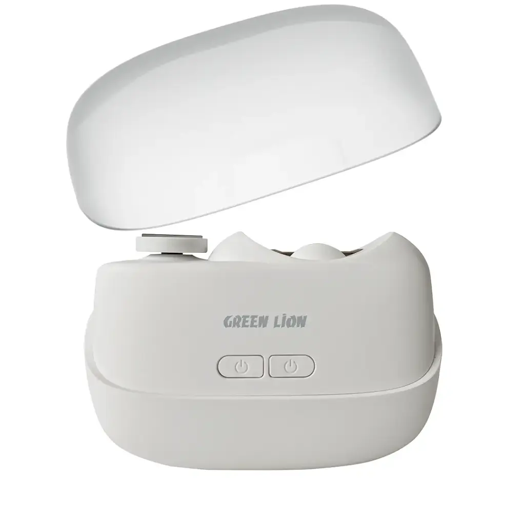 Green Lion 2-in-1 Nail Clipper & Polisher (GL-NC2) White