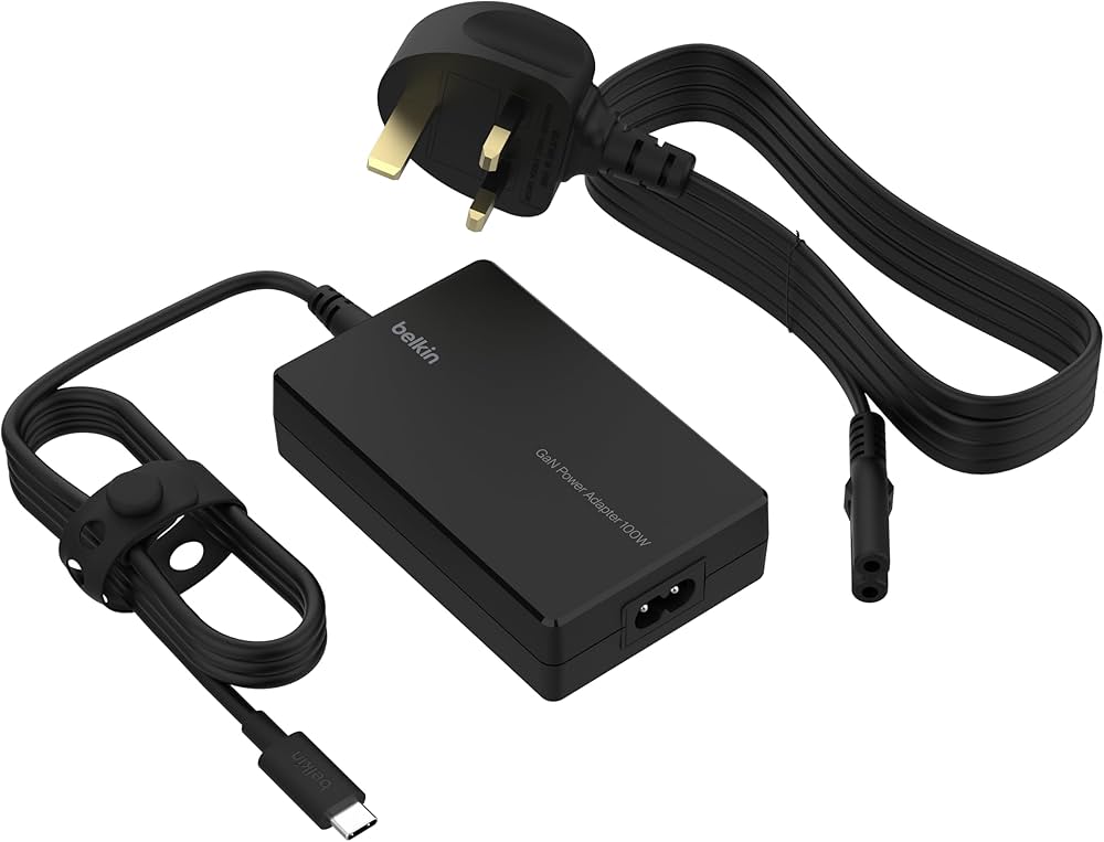 شاحن بيلكين كونيكت USB-C بتقنية GaN وبقوة 100 واط - أسود