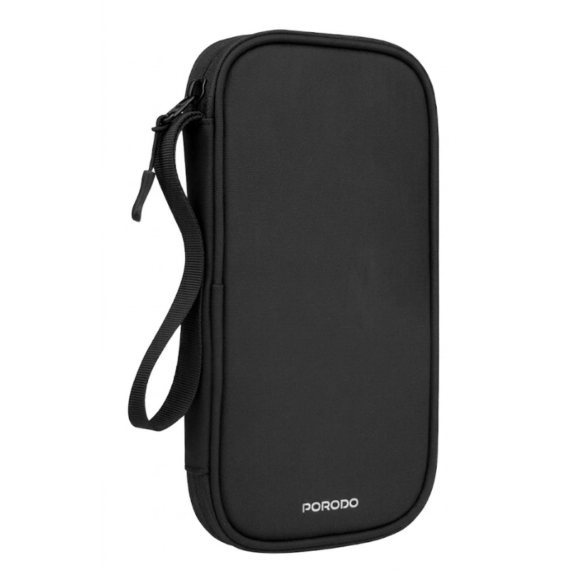 Porodo Milano Smart Passport Holder RFID Blocking Protection - Black