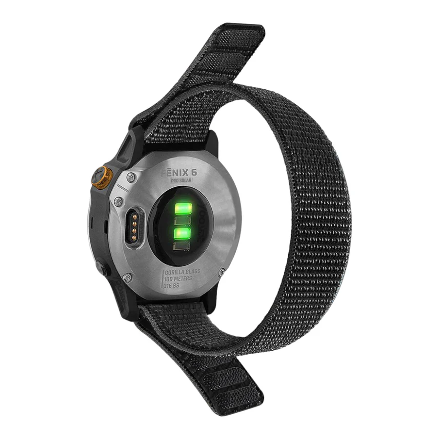 سير  Garmin نايلون Solo مقاس 20mm من 974 Bands - أسود