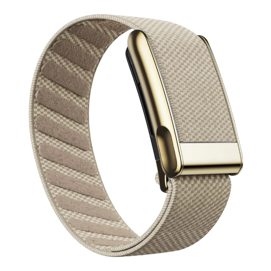 سير Whoop MG قماش ناعم بإطار ذهب لامع من 974 Bands - صحراء