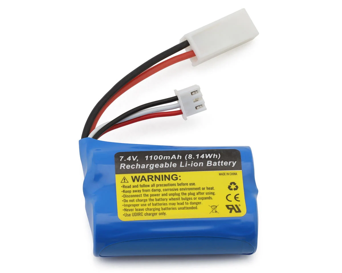 بطارية ليثيوم RC Cars قابلة للشحن 7.4V بسعة 1100mAh من UDIR/C (UDI020-11)