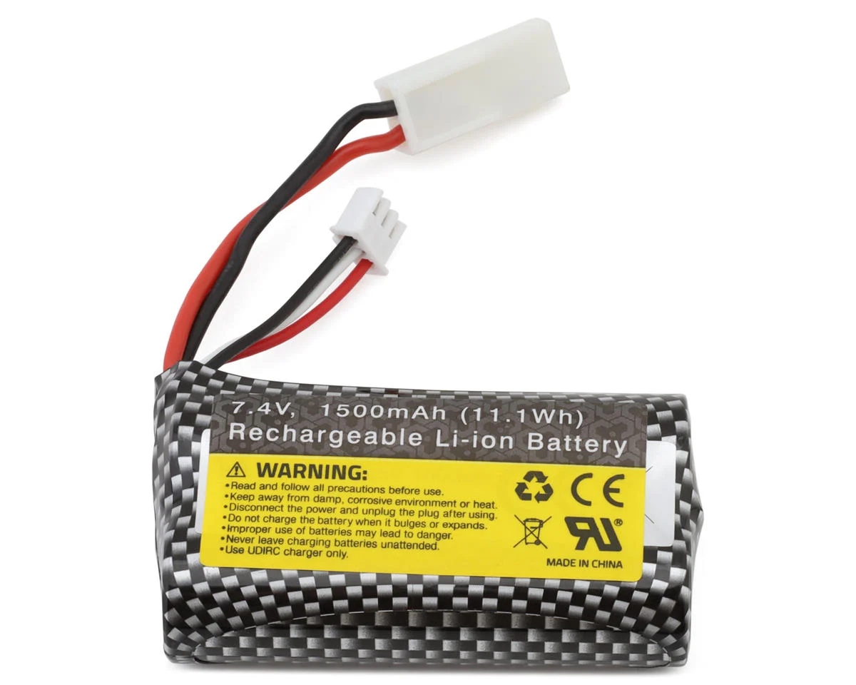 بطارية ليثيوم RC Cars قابلة للشحن 7.4V بسعة 1500mAh من UDIR/C (UDI009-12)