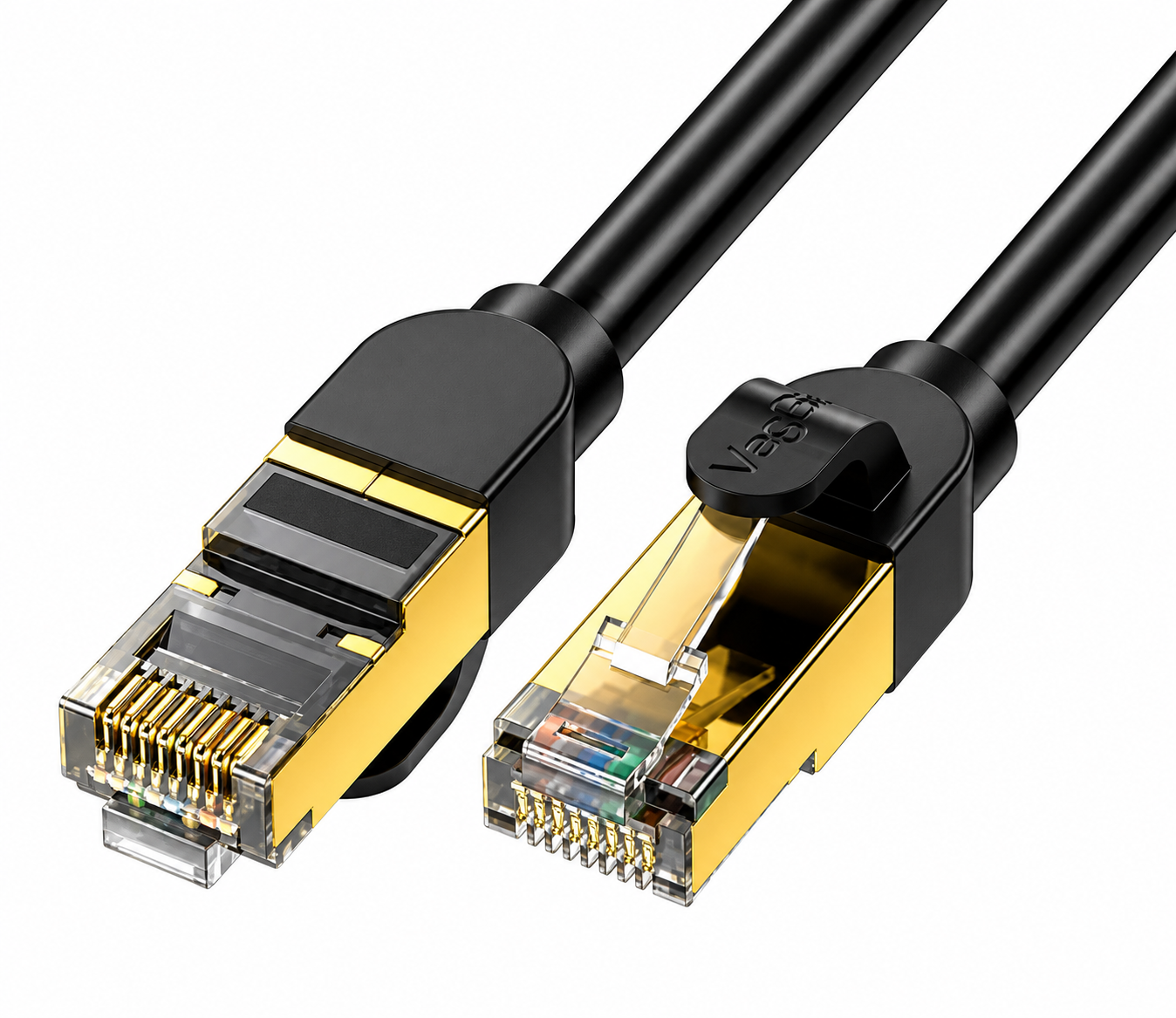 كيبل شبكة Veggieg RJ45 FTP CAT8 بطول 5 متر (V-E806) - أسود