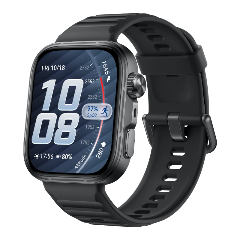 ساعة Huawei Watch Fit 5 Pro - أسود بسوار Fluoroelastomer