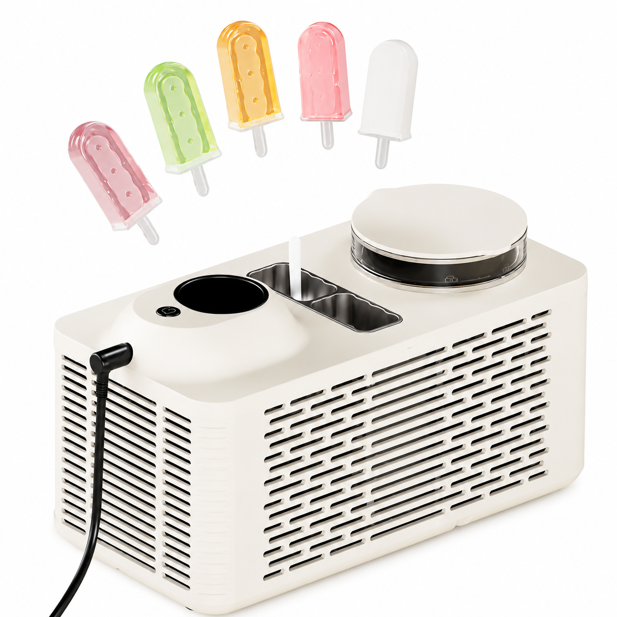 Desktop Mini Portable Ice Pop Maker (PD-ZBJ-03) White