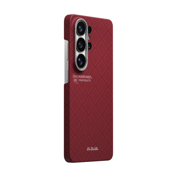 كفر PITAKA Harvard University Edge Case لجهاز Samsung Galaxy S26 Ultra – Harvard Crimson