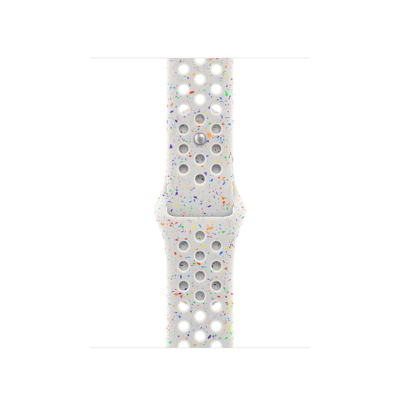 سير Apple Watch Nike رياضي مقاس 41 مم M/L - البلاتين الخالص