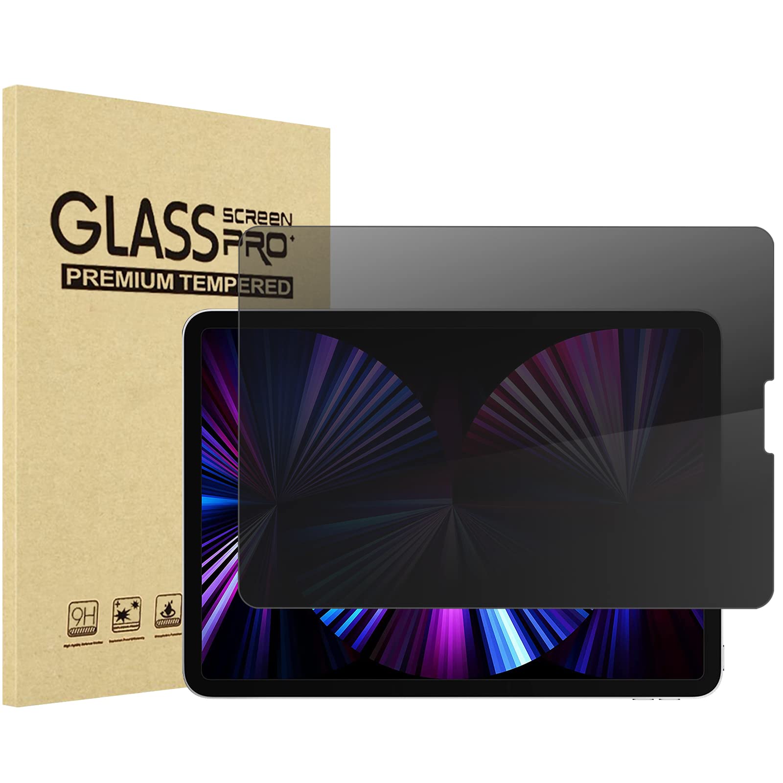 شاشة زجاجية حمايه KazeParis Pro+ الخصوصية - iPad Air 11 M2 2024