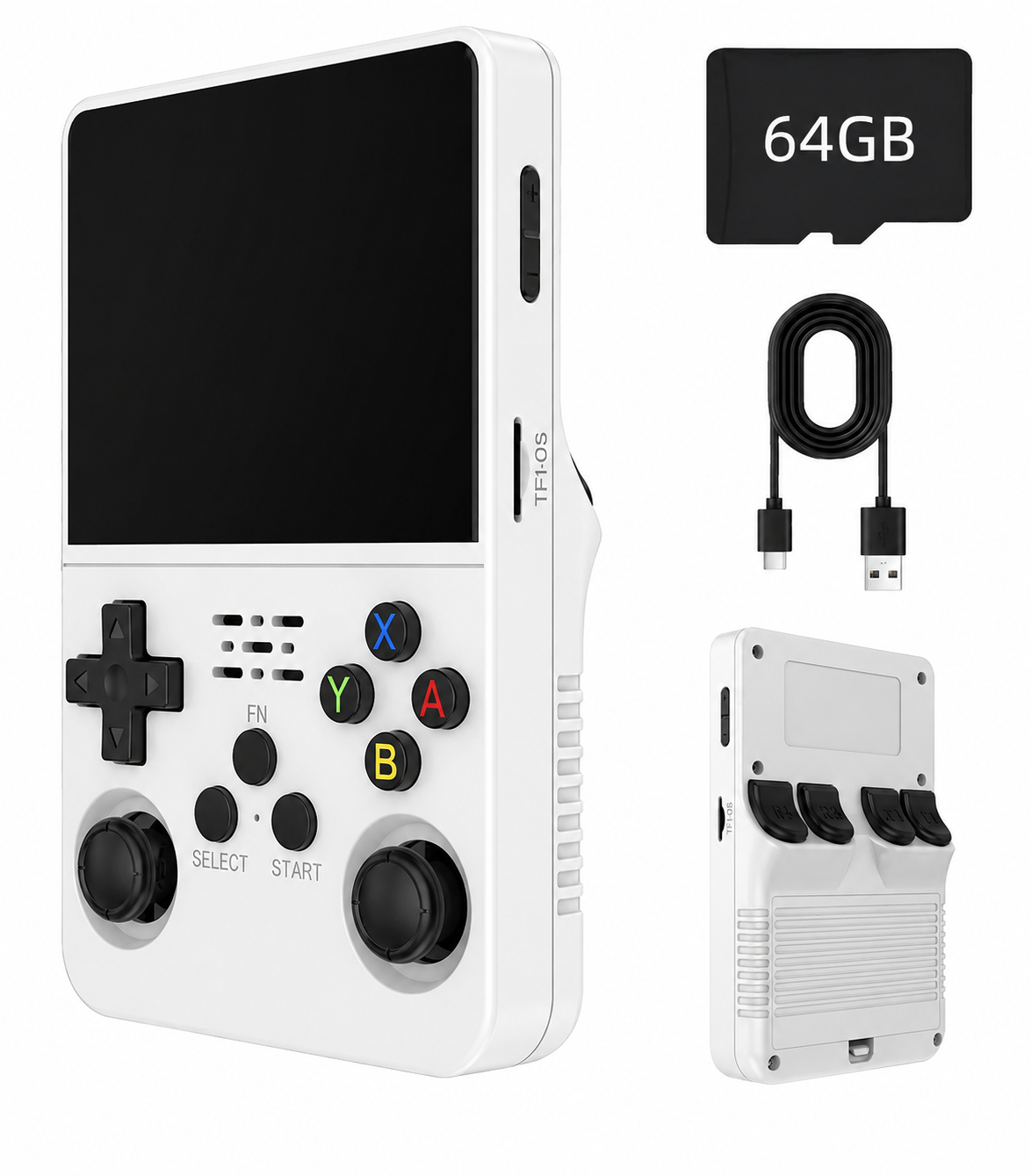 جهاز ألعاب محمول R36HD Retro – ألوان متنوعة - أبيض