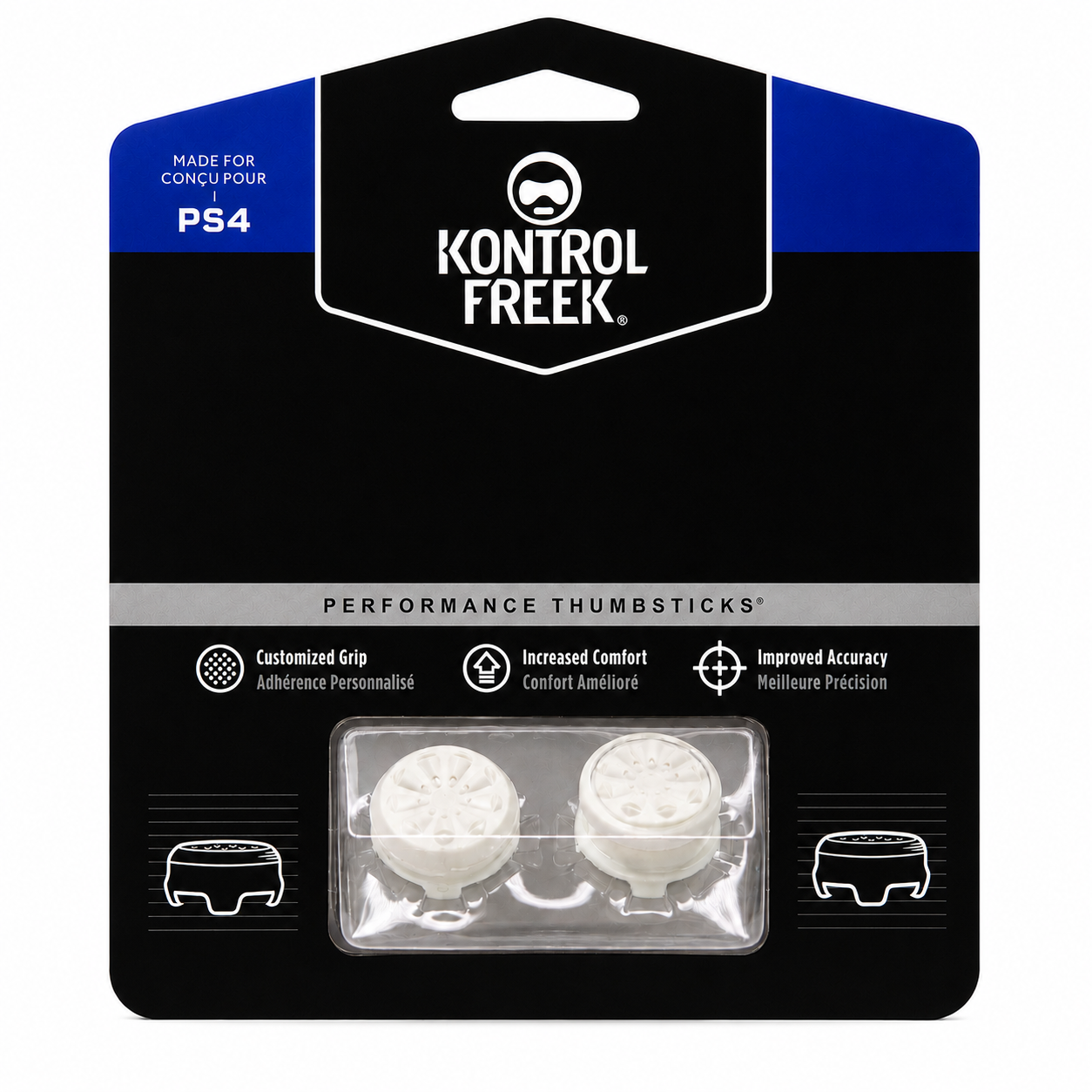 أغطية عصا التحكم Kontrol Freek لأجهزة PS4 – ألوان متنوعة