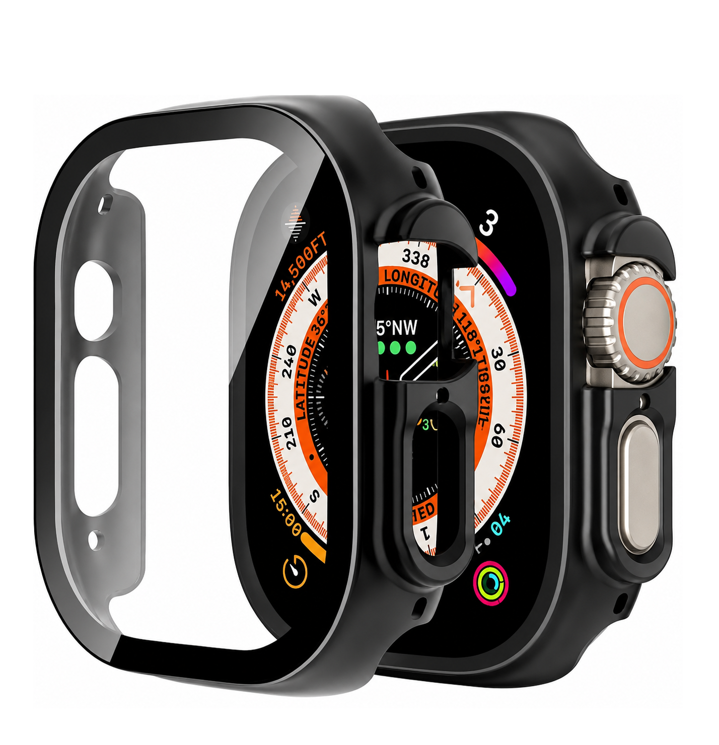 كفر Classic Watchband بزجاج حراري لحماية Apple Watch 49mm