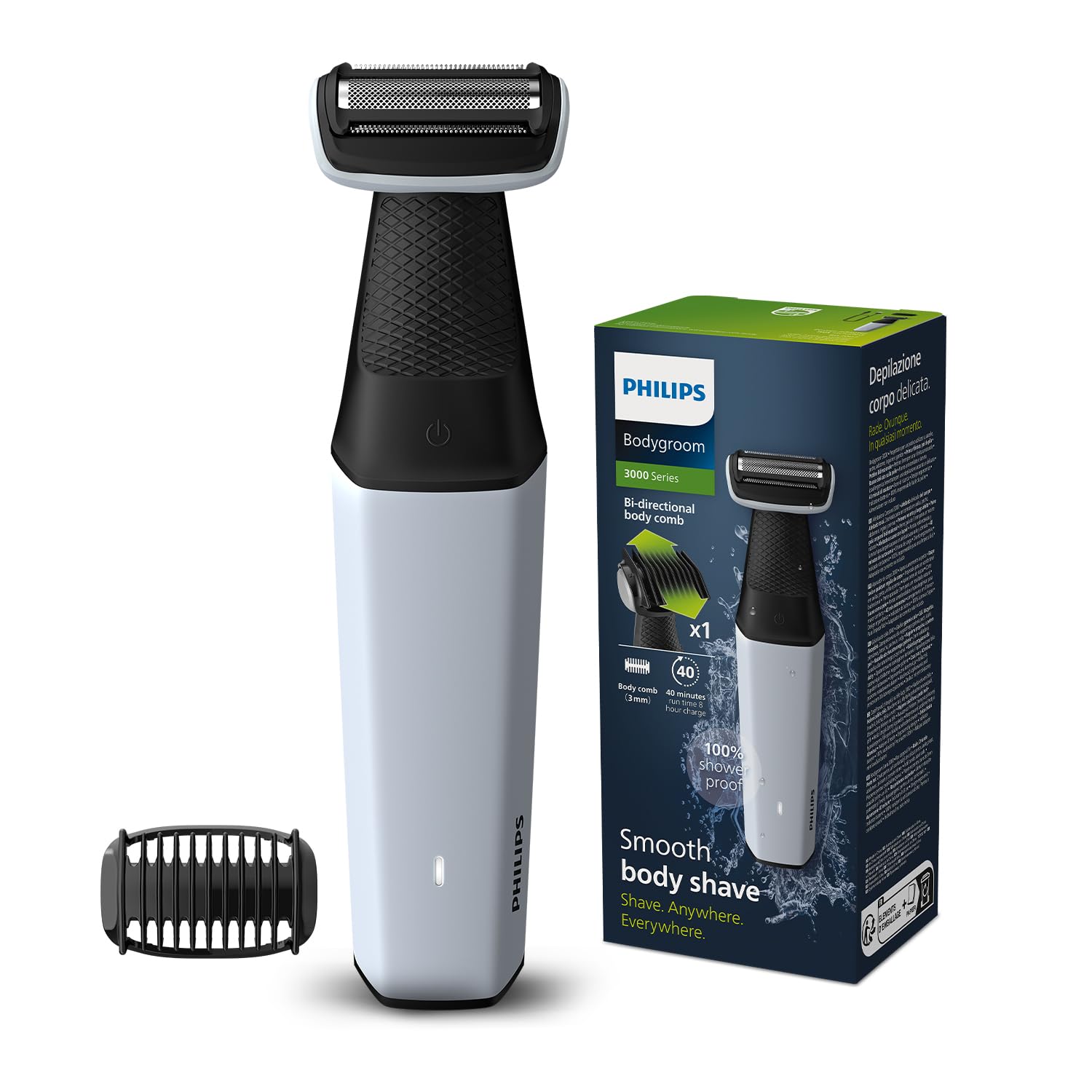 مكينة سلسلة بوديغروش 3000 لحلاقه شعر الجسم من Philips